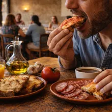This is how you kick off the day! Breakfast, tour, and wine tasting