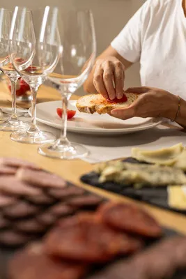 Country breakfast with wine tasting 