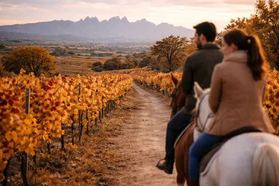Penedés on Horseback: Vineyards, Winery & Wine!